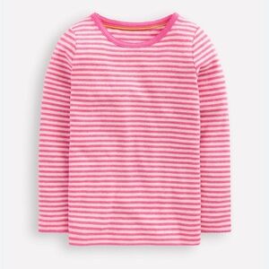 Mini Boden Long Sleeve Pointelle Top